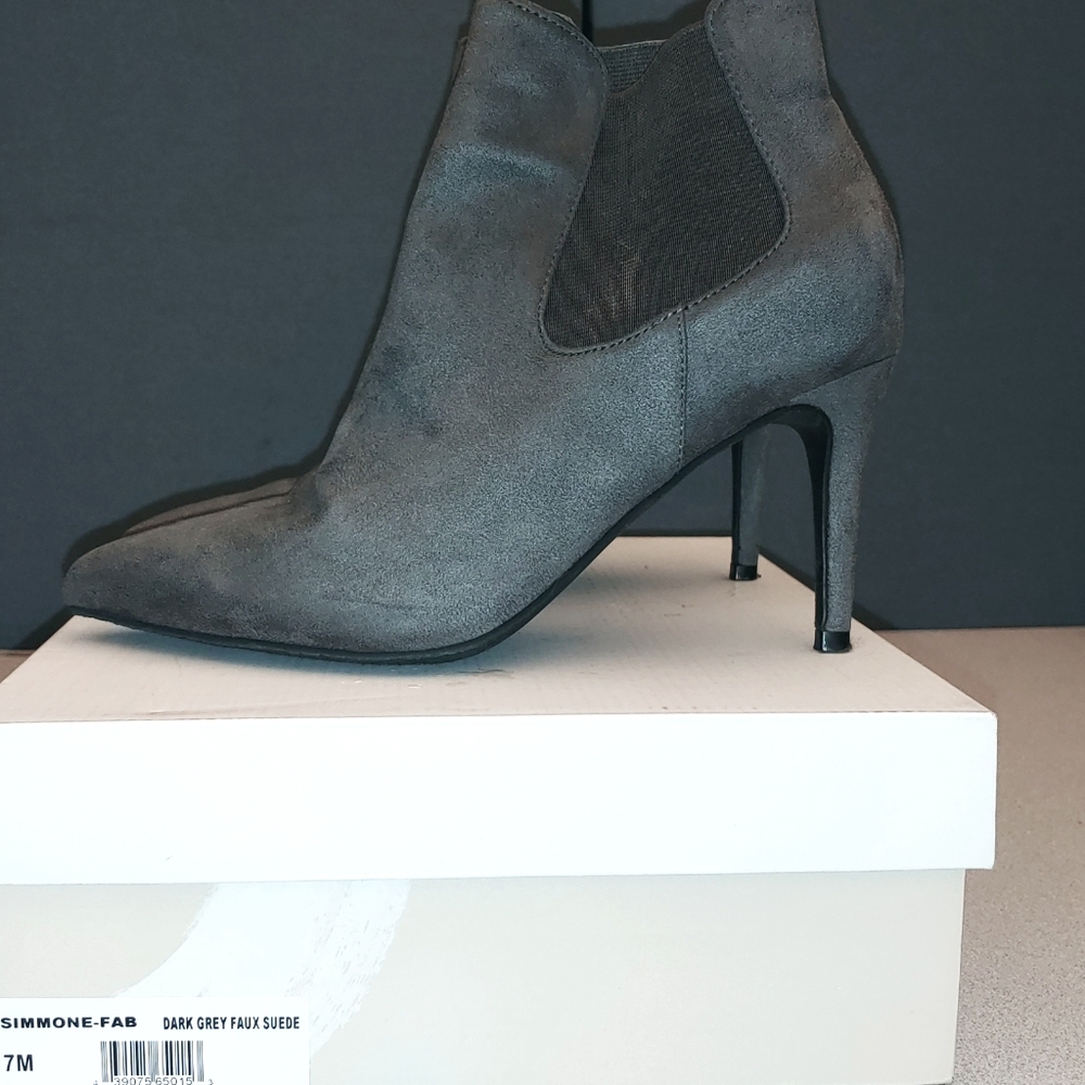 14th & Union Grey Suede Boots 7M